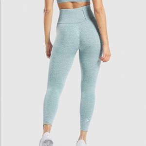 GYMSHARK VITAL RISE LEGGINGS - light green marl